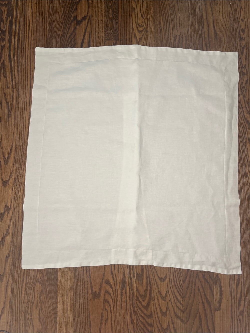 Eileen Fisher Home White Linen Euro Cotton Pillowcases